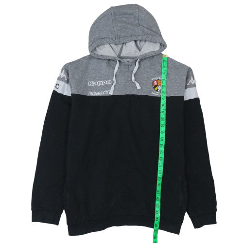 Kappa Men's Grey & Black 2XL Pullover Hoodie Sweatshirt