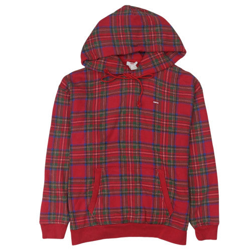 Levi's Men's Red Checked Pullover Hoodie Size S Regular Fit