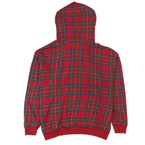Levi's Men's Red Checked Pullover Hoodie Size S Regular Fit