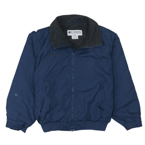 Columbia Men's Blue M Windproof Fleece-Lined Activewear Jacket