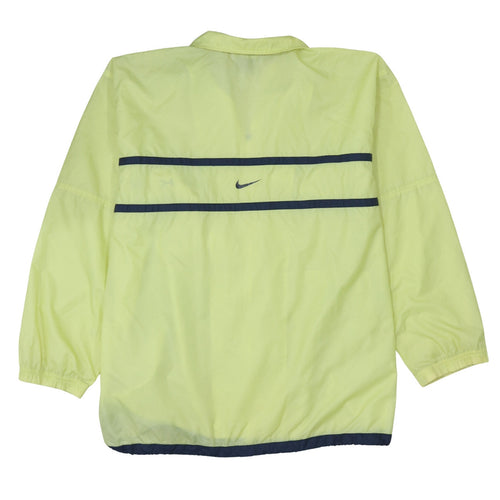 Nike Men's Yellow XL Windbreaker Jacket with Full Zip