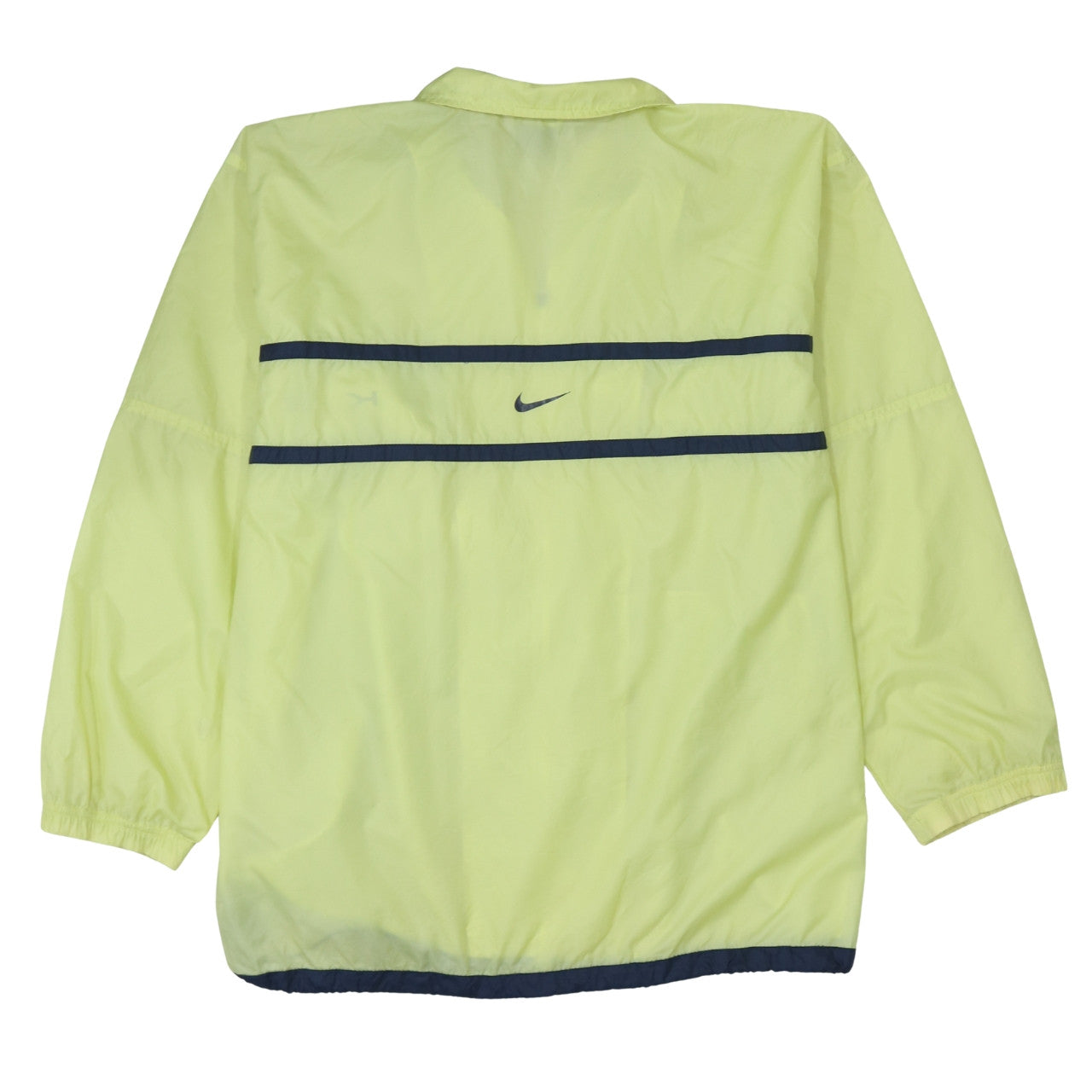 Nike Men's Yellow XL Windbreaker Jacket with Full Zip