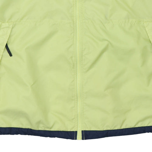 Nike Men's Yellow XL Windbreaker Jacket with Full Zip