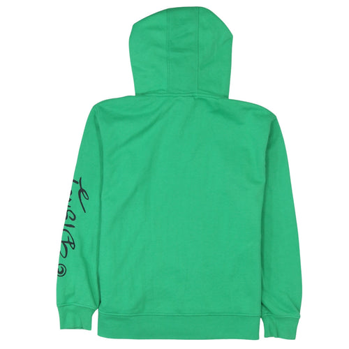 Disney Women Green Mickey Mouse Pullover Hoodie XS Cotton