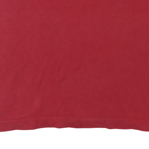 Kappa Men's Red Cotton Polo Shirt Size L Classic Fit