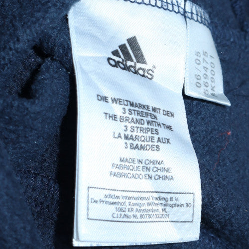 Adidas Men Blue XL Pullover Crew Neck Logo Sweatshirt