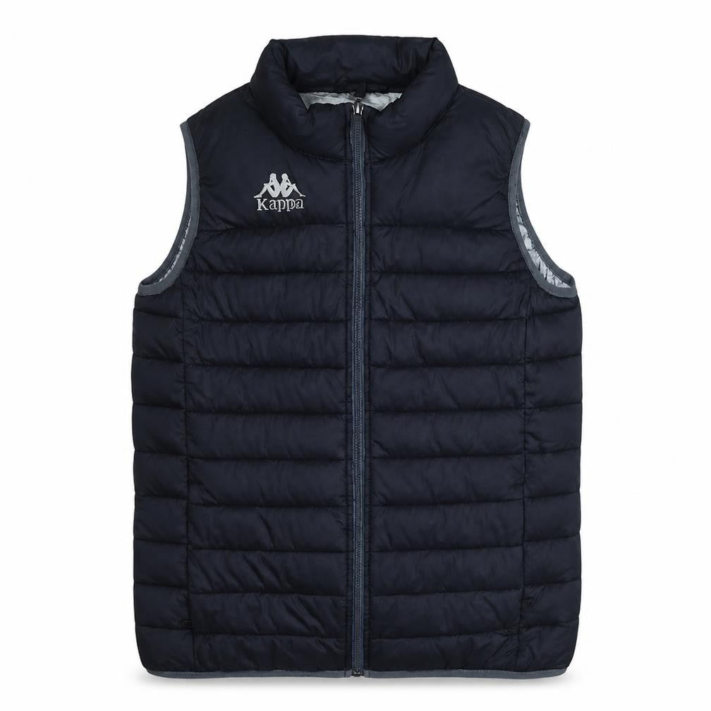 Kappa Boys Black Puffer Sleeveless Waistcoat 12 Years