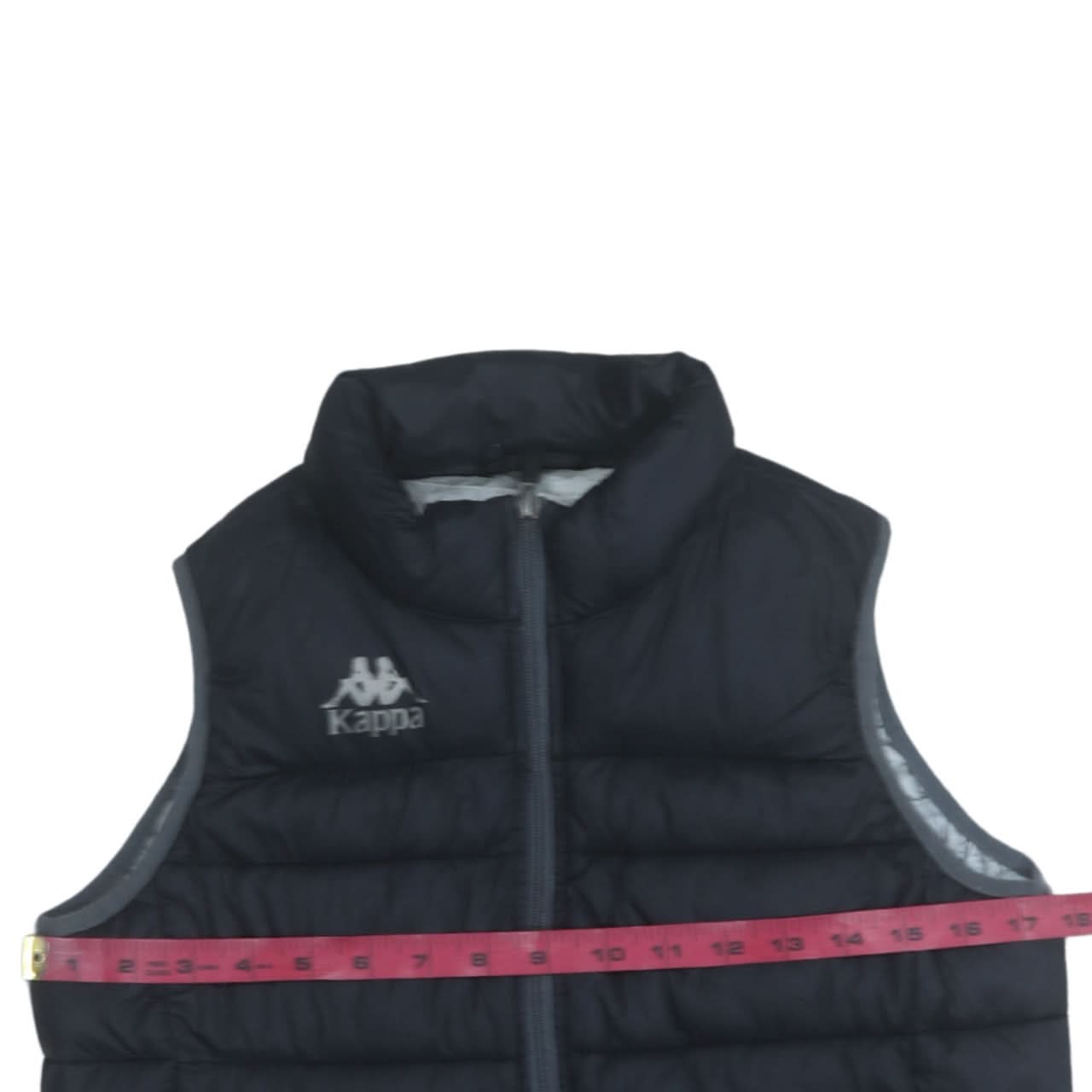 Kappa Boys Black Puffer Sleeveless Waistcoat 12 Years
