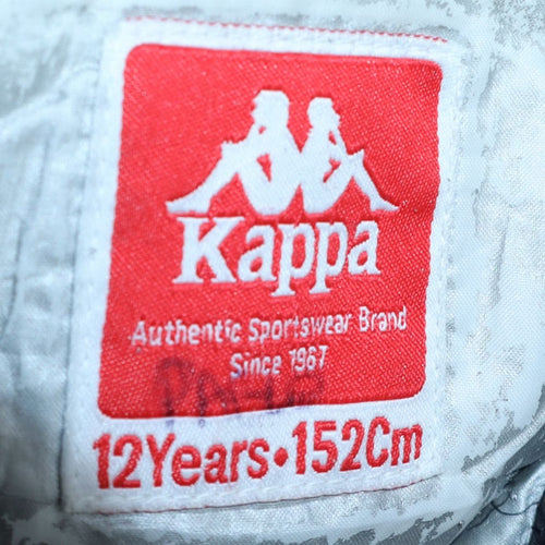 Kappa Boys Black Puffer Sleeveless Waistcoat 12 Years
