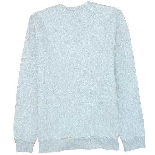 GAP Women Grey Logo Crew Neck Pullover Sweatshirt Size L