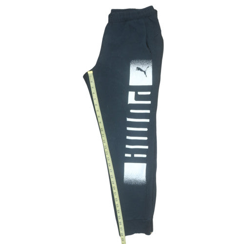 Puma Men's Black Logo Jogger Sweatpants Size L Regular Fit