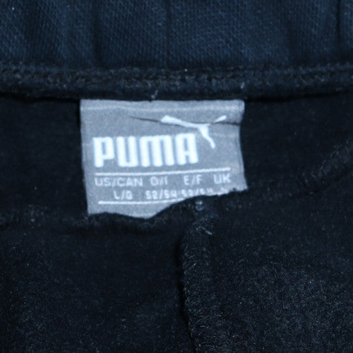 Puma Men's Black Logo Jogger Sweatpants Size L Regular Fit