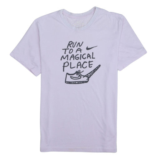 Nike Women's Purple Dri-Fit Graphic Sports T-Shirt Size S