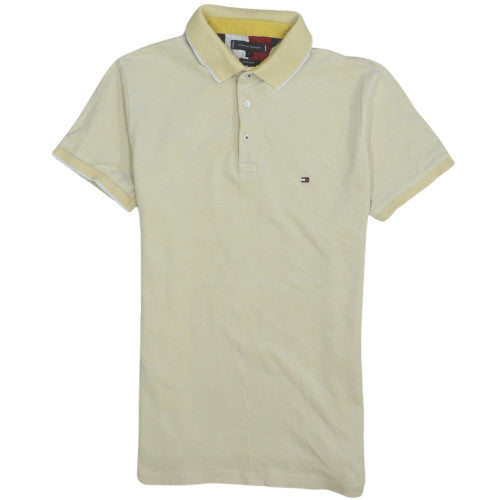 Tommy Hilfiger Men’s Beige Regular Fit Cotton Polo Shirt M