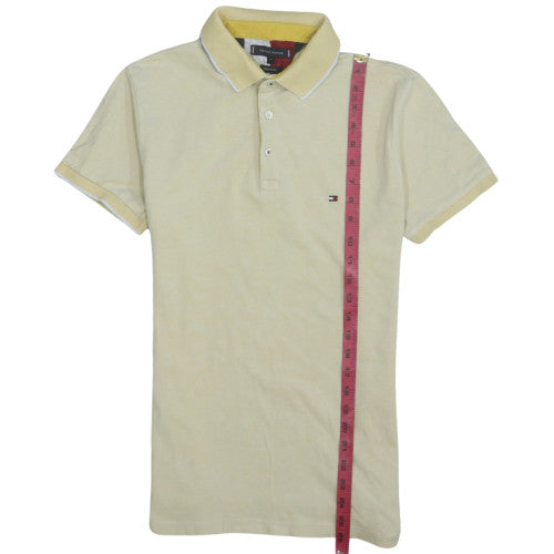 Tommy Hilfiger Men’s Beige Regular Fit Cotton Polo Shirt M