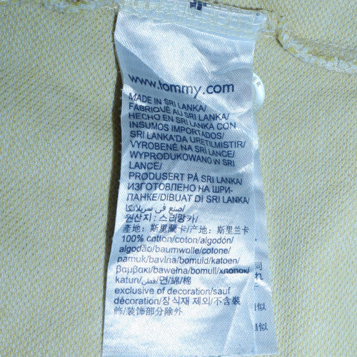 Tommy Hilfiger Men’s Beige Regular Fit Cotton Polo Shirt M