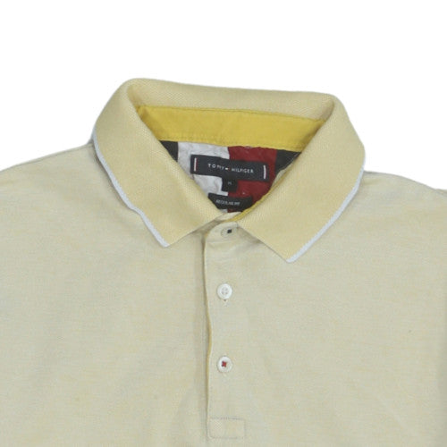 Tommy Hilfiger Men’s Beige Regular Fit Cotton Polo Shirt M