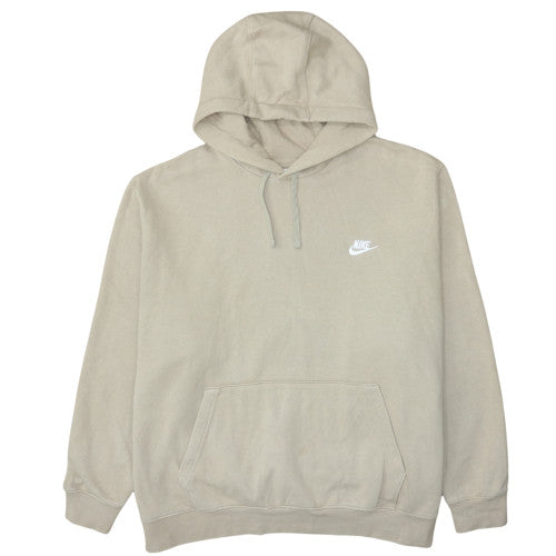 Nike Men's Beige Pullover Hoodie 3XL Fleece Logo Sportswear