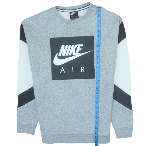 Nike Men's Grey Air Logo Pullover Sweatshirt Size S