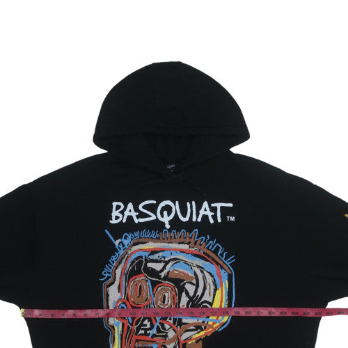 Primark Basquiat Men’s Black Pullover Hoodie Medium Art Graphic