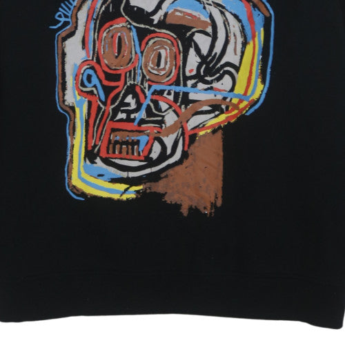 Primark Basquiat Men’s Black Pullover Hoodie Medium Art Graphic