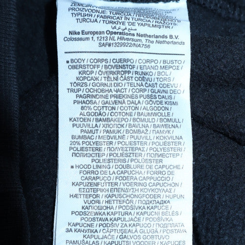 Nike Men's Black XS Pullover Hoodie with Graphic Logo