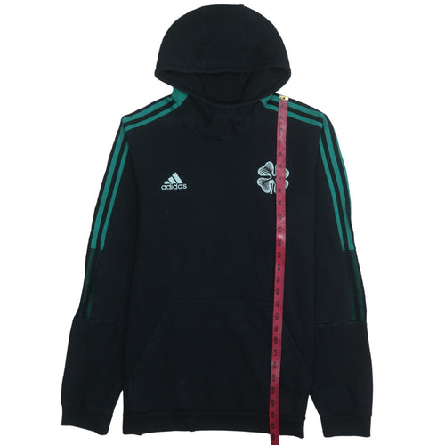 Adidas Mens Black Pullover Hoodie L Sports Graphic Fleece