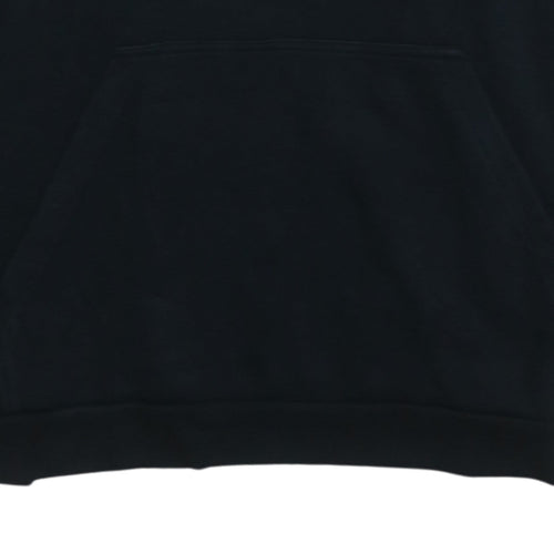 Adidas Mens Black Pullover Hoodie L Sports Graphic Fleece
