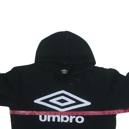 Umbro Men's Black Pullover Hoodie Size S Sports Fleece