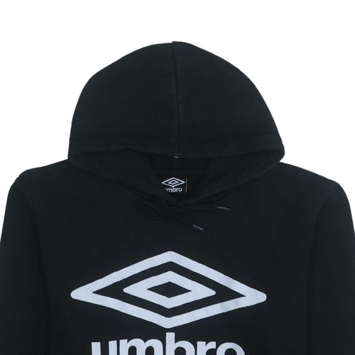 Umbro Men's Black Pullover Hoodie Size S Sports Fleece