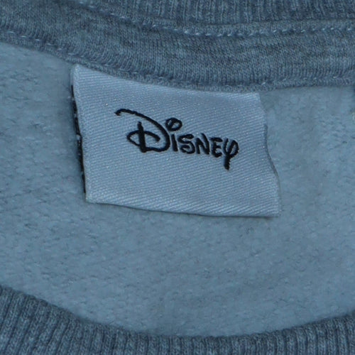 Disney Women's Grey Mickey & Minnie Pullover Sweatshirt Size M