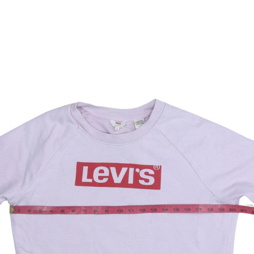 Levi's Women's Pink Crew Neck Pullover Sweatshirt Size S