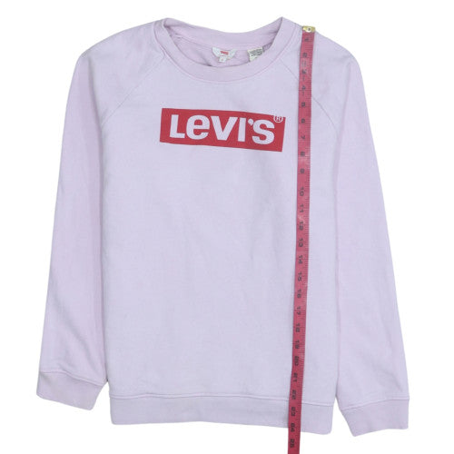 Levi's Women's Pink Crew Neck Pullover Sweatshirt Size S