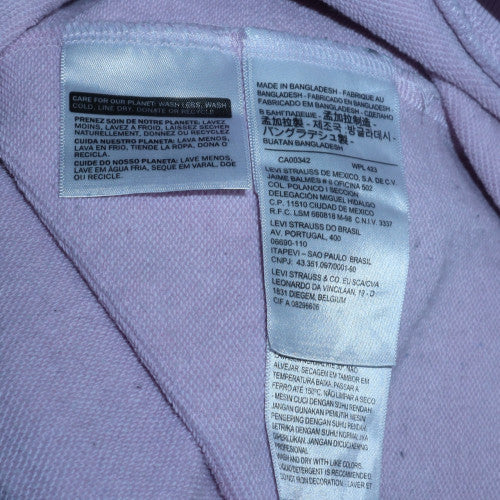 Levi's Women's Pink Crew Neck Pullover Sweatshirt Size S