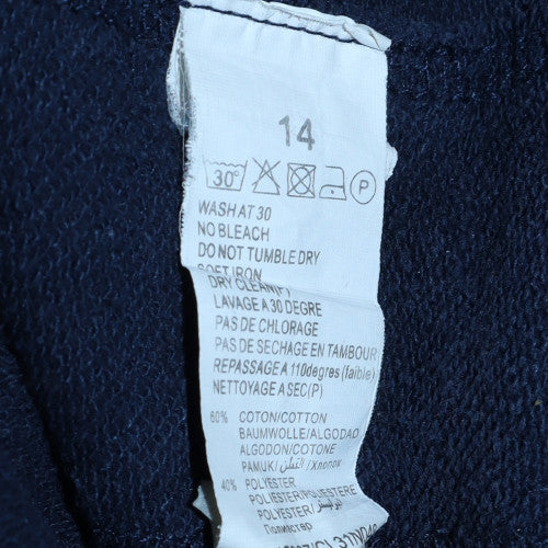 Levi's Boys Navy Pullover Hoodie Size 14 Cotton Blend Logo Sweatshirt