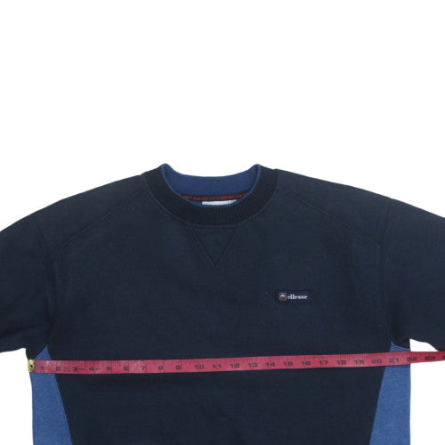 Ellesse Men's Blue Pullover Sweatshirt M Regular Fit Crew Neck