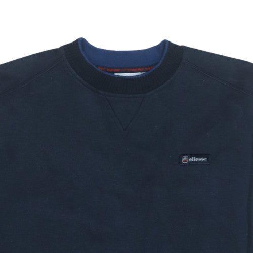 Ellesse Men's Blue Pullover Sweatshirt M Regular Fit Crew Neck