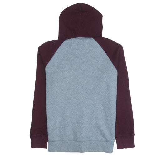 Converse Men's Grey & Burgundy Pullover Hoodie Size M