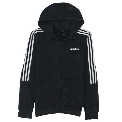 adidas Men's Black Full Zip Hoodie Size S Regular Fit Sportswear