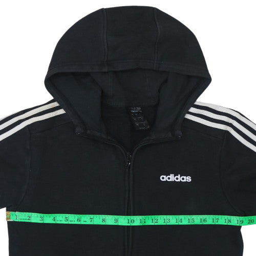 adidas Men's Black Full Zip Hoodie Size S Regular Fit Sportswear