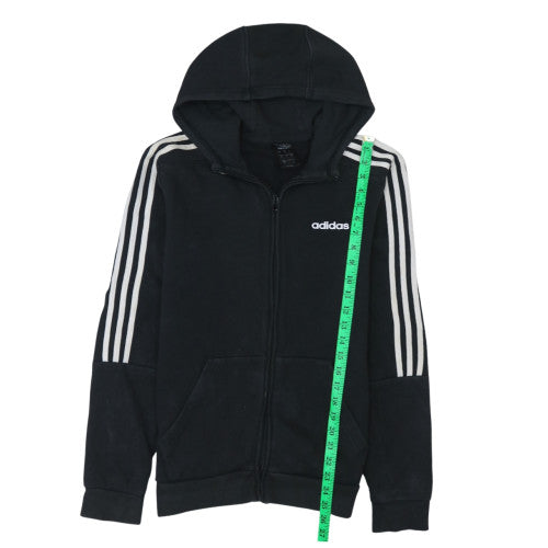 adidas Men's Black Full Zip Hoodie Size S Regular Fit Sportswear