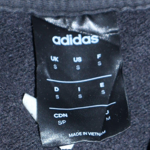 adidas Men's Black Full Zip Hoodie Size S Regular Fit Sportswear