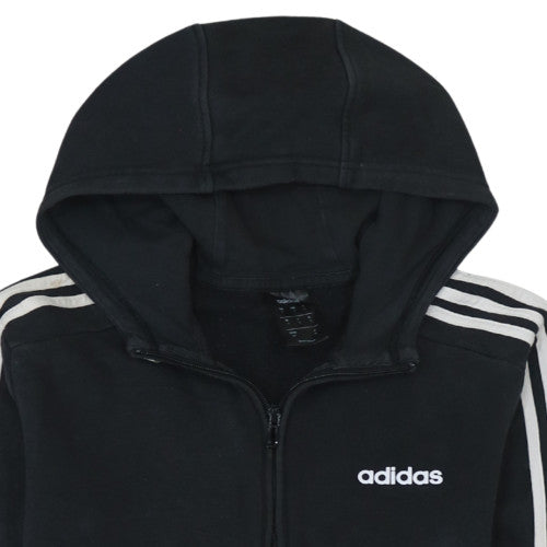 adidas Men's Black Full Zip Hoodie Size S Regular Fit Sportswear