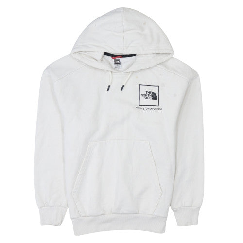 The North Face Womens White Pullover Hoodie Medium Cotton Blend