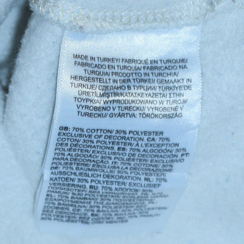 The North Face Womens White Pullover Hoodie Medium Cotton Blend