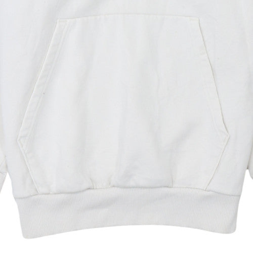 The North Face Womens White Pullover Hoodie Medium Cotton Blend