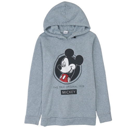 Disney Womens Grey Mickey Mouse Pullover Hoodie UK 10/12