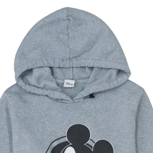 Disney Womens Grey Mickey Mouse Pullover Hoodie UK 10/12