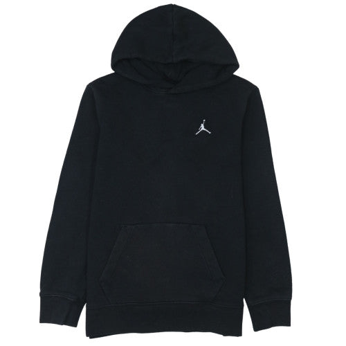 Jordan Boys Black Pullover Hoodie Sweatshirt Size 10-11 Years Fleece Logo
