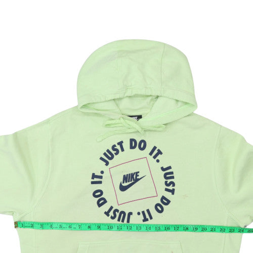 Nike Women's Green Pullover Hoodie Medium Just Do It Logo